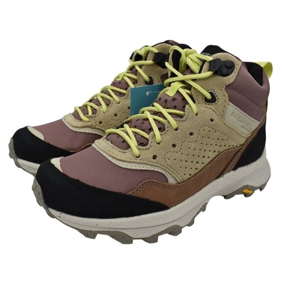 Merrell Shoes - Merrell Womens Size 10 Speed Solo Mid Burlwood Waterproof Hiking Boots Shoes